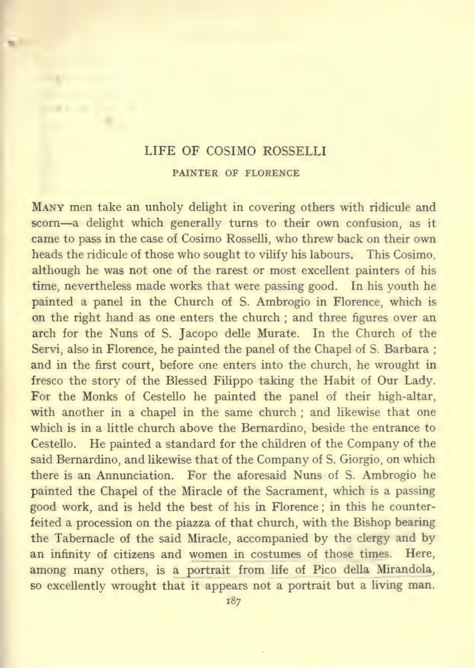 Cosimo Rosselli facsimile